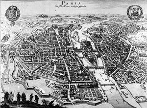 Kart over Paris, 1620